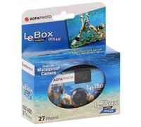 Appareil photo jetable AGFA Le Box Camera Océan - 400 iso - 27 poses - Etanche jusqu'à 3 mètres (Péremption courte : avril-mai 2026)