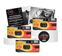 Appareil photo jetable avec Novocolor APM401010 Appareil photo à usage unique avec 27 poses x3 et carte d'astuces jetables Clikoze pour photographie