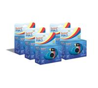GT PHOTO GT27WP Realishot Splash - Pack de 5 Appareils Photo Jetables Étanches, 27 Photos, 35mm, 4K Ultra HD, Waterproof - Bleu