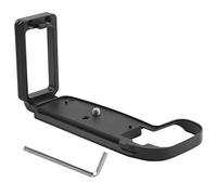 Appareil Photo L-Plate Quick Release L-Plate Portable Support de Plaque de Dégagement Rapide en Métal en Forme de L Poignée pour Appareil Photo sans Miroir -R(Le Noir)