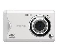 Appareil photo LINFE numérique compact 4K HD 3 avec mise au point automatique Blanc Blanc G