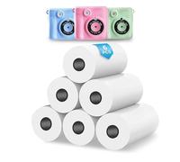 Appareil Photo, Lot de 6 Rouleaux de Papier d'impression Instantanées pour Appareil Photo Enfant, Papier Thermique