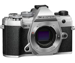 Appareil Photo Micro Four Thirds OM SYSTEM Om-5, capteur Live MOS de 20 mégapixels, stabilisation d'image sur 5 Axes optimisée, IP53, Handheld High Res Shot, Argent