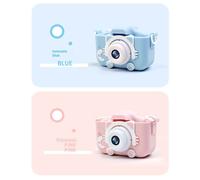Appareil photo mini pour enfants 3C Caméra numérique transversale pour développement de l'intelligence DV Cadeau éducatif précoce en couleur rose
