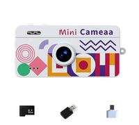 Appareil photo miniature de taille pouce Durabilité ABS Construction idéale pour les instantanés rapides et les appareils photo en déplacement