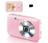 Appareil photo numérique 1080P 44MP avec zoom 16x, écran 2,4 pouces, carte 32 Go Black