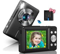 Appareil Photo Numérique 1080P 44Mp Caméra Numérique Avec 2.4" Lcd Écran Led Lumière Et 16X Zoom Numérique Rechargeable Appareil Photo Numérique Compacte Pour Enfant Jeune Débutant