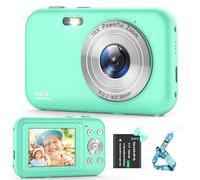 Appareil Photo Numérique 1080P 44MP Compact - 16X Digital Zoom, 1 Batterie Rechargeable, Nouveau Style Pour Enfant, Adolescent, Adulte, Débutant (Vert)