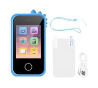 Appareil photo numérique 1080P 48MP avec écran IPS de 2,8 pouces Petit caméscope numérique portable pour garçons et filles 3-12 ans cadeau d'anniversaire Dinosaure (Bleu)