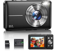 Appareil Photo Numérique 1080P Appareil Photo 44 MP Appareil Photo Compact Portable avec Écran LCD 2,4"", Zoom Numérique 16X, 32 G