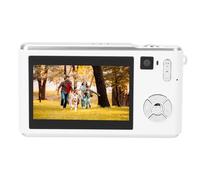 Appareil Photo Numérique 1080P, Zoom Numérique 18X, Caméra Vlog 36 MP, écran 3,0 Pouces, Lumière de Remplissage Intégrée, Prise en Charge de la Transmission de Données USB, (White)