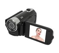 Appareil Photo Numérique 1080PD, Caméscope 16MP avec écran Rotatif de 2,4 Pouces, Enregistreur Vidéo HD Zoom 16X avec Lumière D'appoint, Caméra Vidéo Batterie Intégrée (Black)