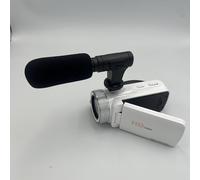Appareil photo numérique 16 MP, avec microphone externe pour un son clair, zoom numérique 16x, plusieurs résolutions vidéo jusqu'à 1080p (blanc)