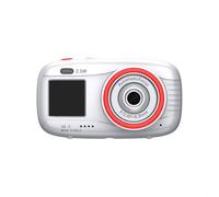 Appareil photo numérique, 2,5 K double écran 48 MP avec zoom 16x WiFi, écran principal de 3 pouces, objectif AF secondaire 1,54", photo et vidéo XJ500 (blanc)