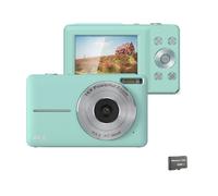 Appareil photo numérique 44MP/1080P avec zoom 16X, illumination et carte 32 Go Vert