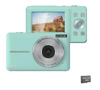 Appareil photo numérique 44MP/1080P avec zoom 16X, illumination et carte 32 Go Green