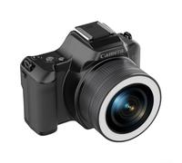 Appareil photo numérique 48 MP 2K avec zoom 16x, point compact et prise de vue avec lumière de remplissage pour vidéo en faible luminosité, caméra de voyage portable avec transfert de données (blanc +