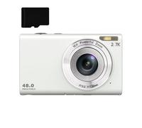 Appareil photo numérique 48MP 2,7K FHD zoom numérique 16X, webcam, mise au point automatique Black