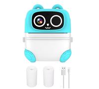 Appareil Photo Numérique 48MP avec Ecran HD 2.4 Pouces et Double Objectifs, Impression Photo Thermique Sans Recharge d'encre et Prend en Charge Mémoire 64 Go, Rose