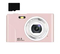 Appareil photo numérique 48MP FHD 1080p avec zoom 16x et carte mémoire de 32 Go Pink