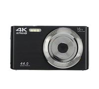 Appareil Photo Numérique, 4K 44MP, Appareil Photo Numérique Point and Shoot avec écran 2,8 Pouces, Zoom 16X, Anti-secousse, Câble USB, Lumière D'appoint Intégrée, Appareil Photo