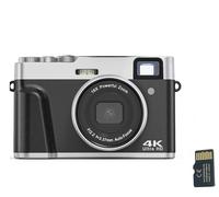 Appareil photo numérique 4K/48MP/16X Zoom/Autofocus/Viseur/Anti-Shake avec carte 32 Go