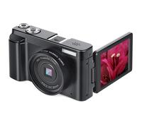 Appareil photo numérique 4K 48MP, écran IPS 3,0 pouces Le noir