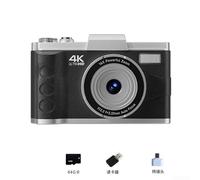 Appareil photo numérique 4K 64 MP, zoom numérique 16x, objectif diagonal autofocus, écran LCD de 3,0", fonctionnement manuel complet, mémoire de carte TF extensible (noir 64G)