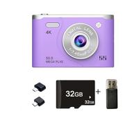 Appareil photo numérique 4K 6400 W Pixelé 6,3 cm Écran de remplissage de lumière améliore les performances en faible luminosité pour photographie de voyage Appareil photo numérique avec mode scène