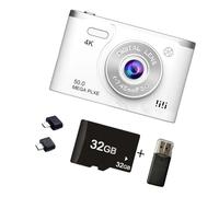 Appareil photo numérique 4K 6400 W Pixellisé zoom 8x avec mode vision nocturne et batterie rechargeable 800 mAh pour appareil photo numérique portable d'extérieur