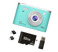 Appareil photo numérique 4K 6400 W Pixellisé zoom 8x avec mode vision nocturne et batterie rechargeable 800 mAh pour appareil photo numérique portable d'extérieur