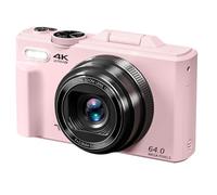 Appareil photo numérique 4K, caméra de vlogging 64 MP avec écran rabattable de 3", zoom numérique 18x, carte micro SD de 32 Go, idéal pour les débutants, la photographie et YouTube