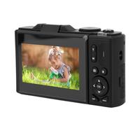 Appareil Photo Numérique 4K, Caméra de Vlogging 64MP UHD 4K avec Zoom 18X, Appareil Photo Numérique Rétro à écran Rabattable de 3 Pouces avec Mise au Point Automatique pour (Black)