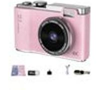 Appareil Photo Numérique 4K Double Objectif Léger Et Portable Rose YONIS Rose G