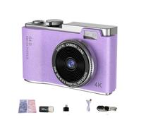 Appareil Photo Numérique 4K Double Objectif Léger Et Portable Violet YONIS