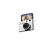 Appareil photo numérique 4K offrant une sortie riche en détails et une composition stable en utilisant des algorithmes de flash et de mise au point intégrés (blanc)