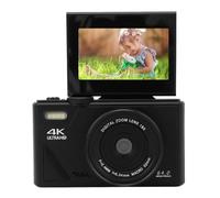 Appareil Photo Numérique 4K pour la Photographie, Zoom 18X, Autofocus, Caméscope Vidéo Rétro avec écran Rabattable de 3 Pouces, Appareil Photo Compact de Voyage 64 MP pour Selfie