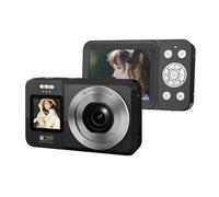 Appareil photo numérique 4K UHD 64 MP double écran zoom 18x portable pour étudiants voyage vloggings numérique économique pour l'école