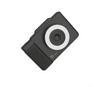 Appareil photo numérique 4K Ultra HD avec 6400 W pixels et écran rabattable pour selfies, mise au point automatique, flash, minuterie, mode rafale, fente pour carte TF jusqu'à 128 Go (noir)