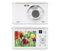 Appareil Photo Numérique 4K, Zoom Numérique 16X, Caméra de Vlogging 48 MP, écran 2,8 Pouces, Lumière de Remplissage Intégrée, Prise en de la Transmission de Données USB,