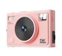 Appareil Photo Numérique 5K 72MP WiFi Zoom 18X Auto Focus Pour Étudiants Rose 2 YONIS