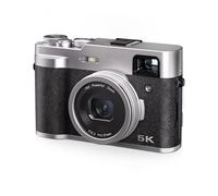 Appareil photo numérique 5K avec deux objectifs, viseur, autofocus et anti-shake Le noir