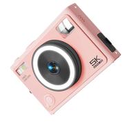 Appareil photo numérique 64 MP 5 K avec double objectif avant et arrière pour photographie de voyage Vlog enfants adultes cadeau caméra faible luminosité