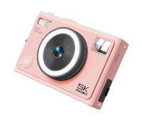 Appareil photo numérique 64 MP 5 K avec double objectif avant et arrière pour Vlog Voyage Photographie Enfants Adultes Cadeau Beauté Filtre Caméra