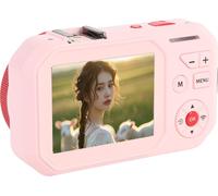 Appareil photo numérique 64MP haute résolution 2,8 -pouces -HD -écran 18x Zoom Autofocus Selfie compact portable pour les voyages scolaires Rose
