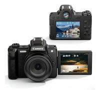 Appareil photo numérique 68 MP avec support d'écran rabattable flexible, intégration du viseur et mode teint uniforme