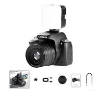 Appareil photo numérique 68 MP vidéo 4K Zoom 28x, viseur à écran rabattable pour appareil photo reflex numérique DC207, HD pour caméscope (lumière de remplissage)