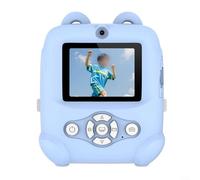 Appareil photo numérique à double objectif 48 MP pour enfants avec écran HD de 2 10,2 cm et fonction d'impression thermique, prend en charge les cartes mémoire jusqu'à 64 Go (bleu)