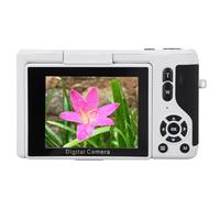 Appareil Photo Numérique, Appareil Photo Numérique à écran Rabattable 4K 64MP pour Selfie (White)