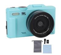 Appareil Photo numérique, Appareil Photo sans Miroir numérique 5k avec écran Flip écran 75MP Haute résolution 18x Zoom WiFi connectivité Macro et autofocus pour la Photographie